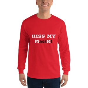 Men’s Long Sleeve Shirt-KISS MY MassK!
