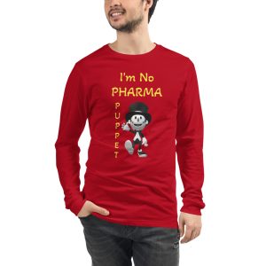 Unisex Long Sleeve Tee-Im no pharma puppet